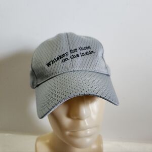Port Authority Gray Black Whiskey For Those On The Inside Baseball Hat Cap